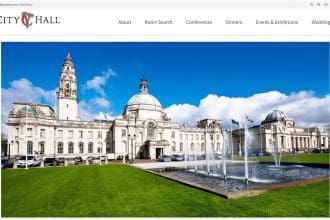 Famous City Hall in Cardiff