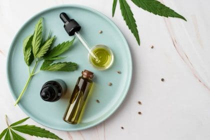 cannabis oil bottle assortment