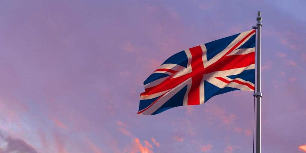 rendering of the national flag of the British