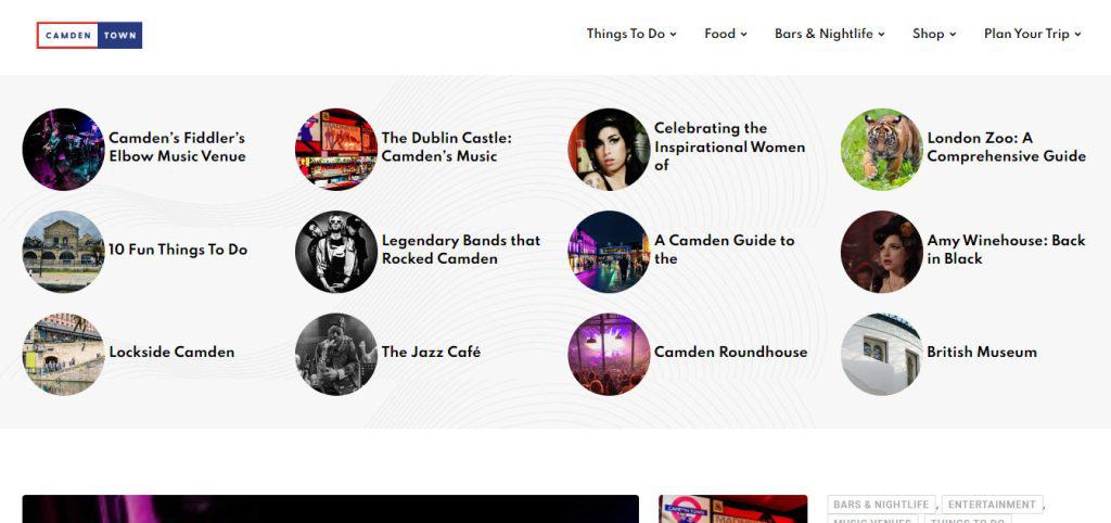 London's Nightlife: Insider Tips for the Best Experience 5 Homepage of Camden Town's official website