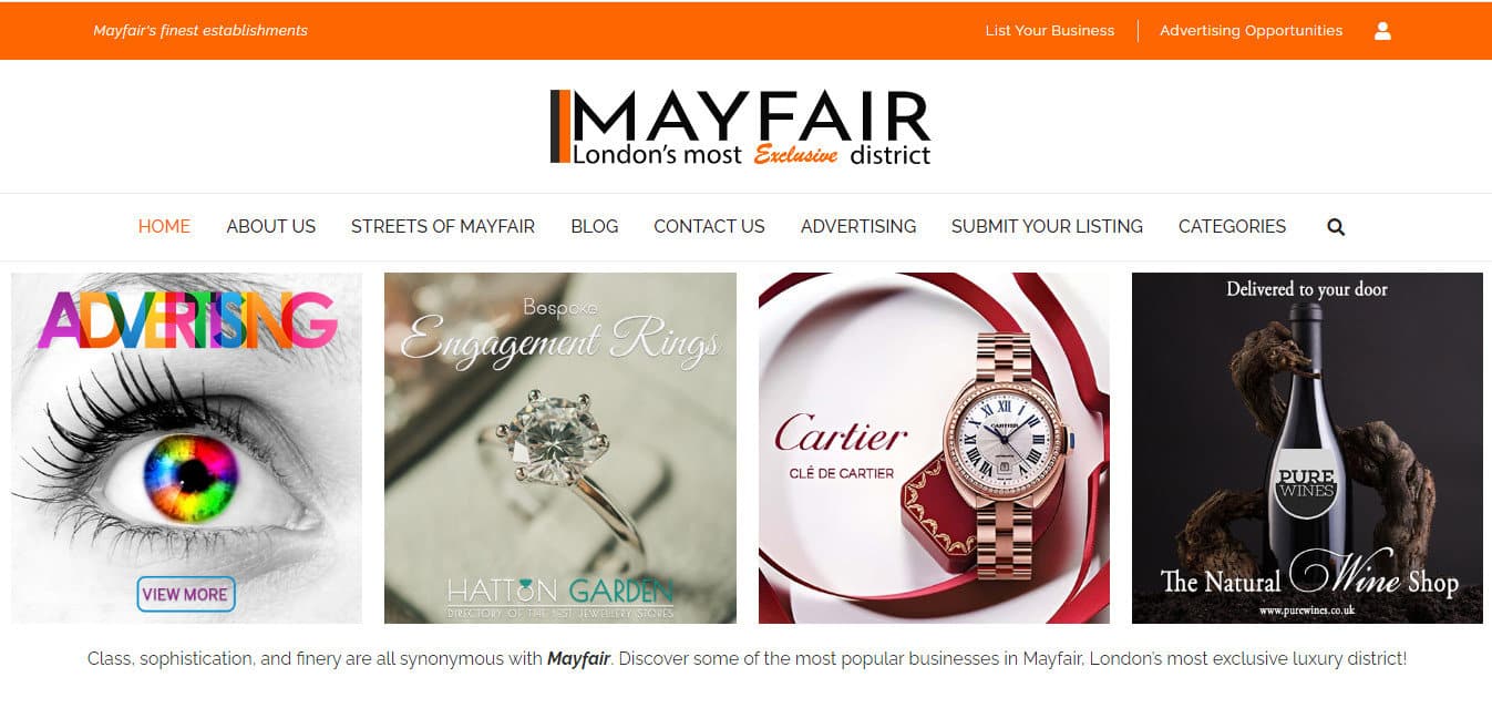London's Nightlife: Insider Tips for the Best Experience 2 Homepage of Mayfair's official website