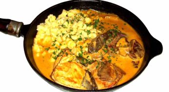 Pork Loin Steaks with Creamy Mushroom Stroganoff Sauce To Try!