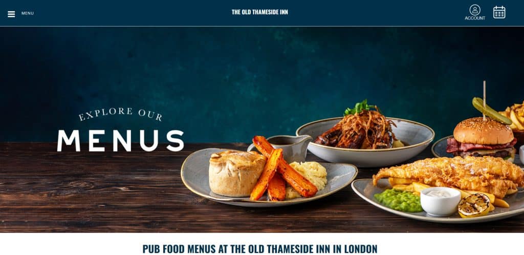 7 Best Borough Market Pubs for Food and Drinks 3 Pub Food Menus at The Old Thameside Inn